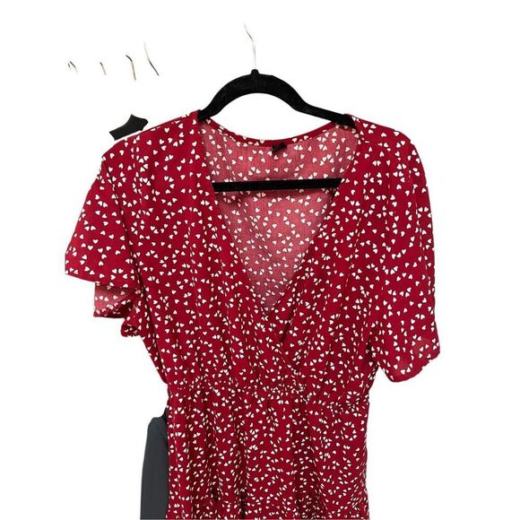 SHEIN plus size 2x curve red polka dot summer dress - Picture 3 of 6